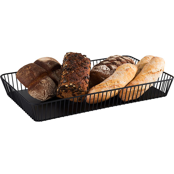 Корзина для хлеба GN1/1;металл;,H=75,L=530,B=325мм;черный