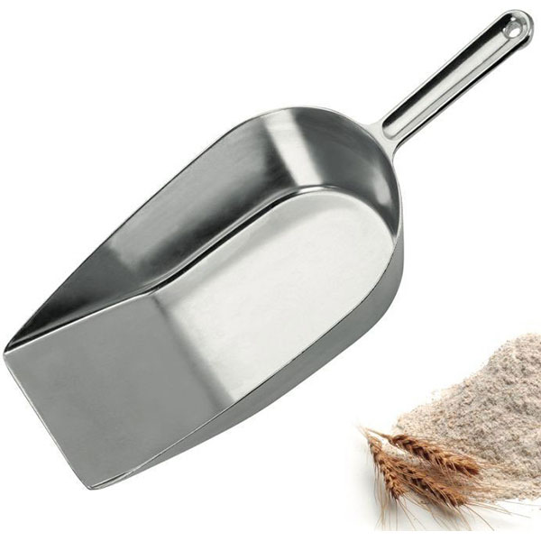 Совок для муки «Хигиа»;алюмин.;1,87л;,L=40,B=15см;серебрист.