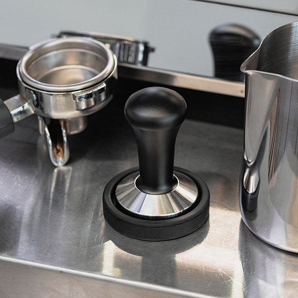 Темпер для кофе;сталь нерж.,дерево;D=57,H=95мм;стальной,черный