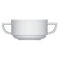 Чашка бульонная «Опшенс»;фарфор;260мл;белый