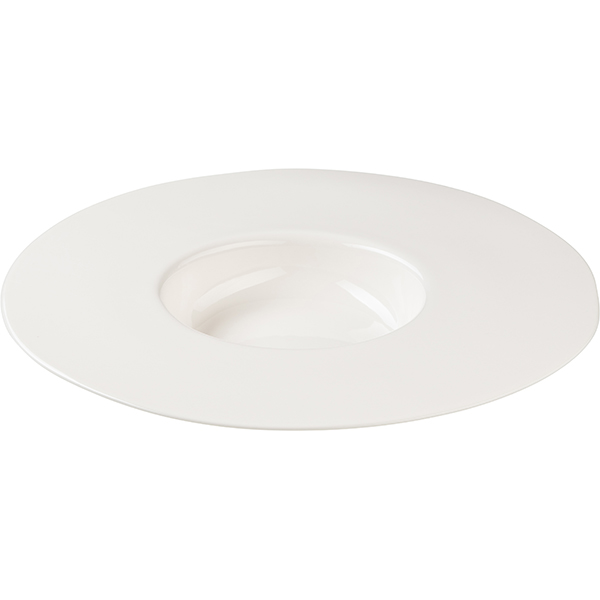 Тарелка для пасты «Афрос»;кост.фарф.;D=33,H=4см;слон.кость