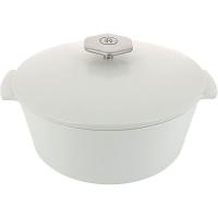 Кастрюля для запекания «Революшн» с крышкой;керамика;3,4л;D=26,H=14,5см;белый