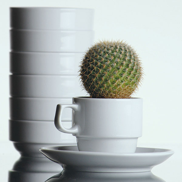 Блюдце «Прага»;фарфор;D=120,H=18мм;белый