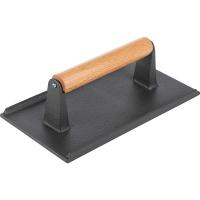 Пресс для гриля «Эмбер Каст Мэтт»;чугун,дерево;,L=23,B=13см;черный,св. дерево