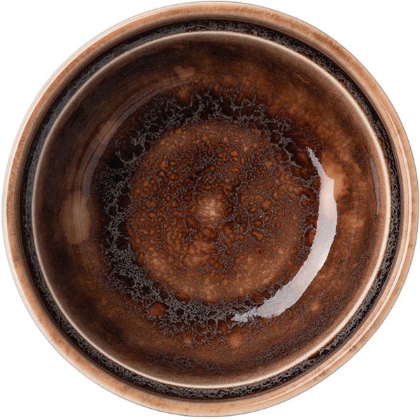 Салатник «Маррон Реативо»;фарфор;300мл;D=125,H=55мм;коричнев.,бежев.