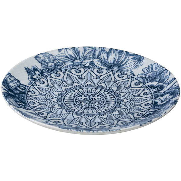 Тарелка «Парадайз»;фарфор;D=175,H=20мм;белый,синий