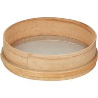 Сито для муки;сталь нерж.,дерево;D=35см;серебрист.,бежев.