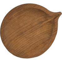 Блюдо «Осина»;дуб;,H=30,L=250,B=205мм;св. дерево