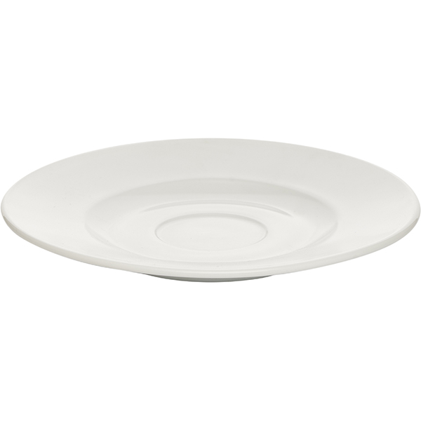 Блюдце «Монако Вайт»;фарфор;D=112/40,H=18мм;белый