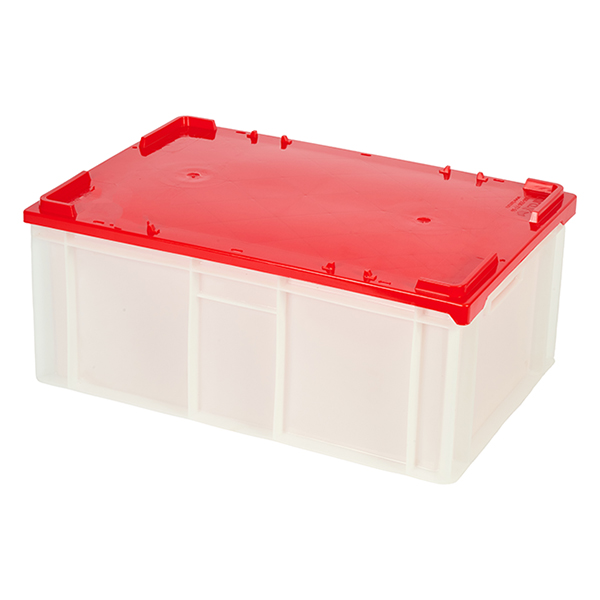 Ящик для продуктов сплошной (от -30 до +60°C);полиэтилен;46л;,H=25,L=60,B=40см;белый