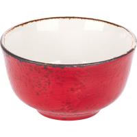 Сахарница «Крафт Рэд»;фарфор;228мл;D=100,H=55мм;красный