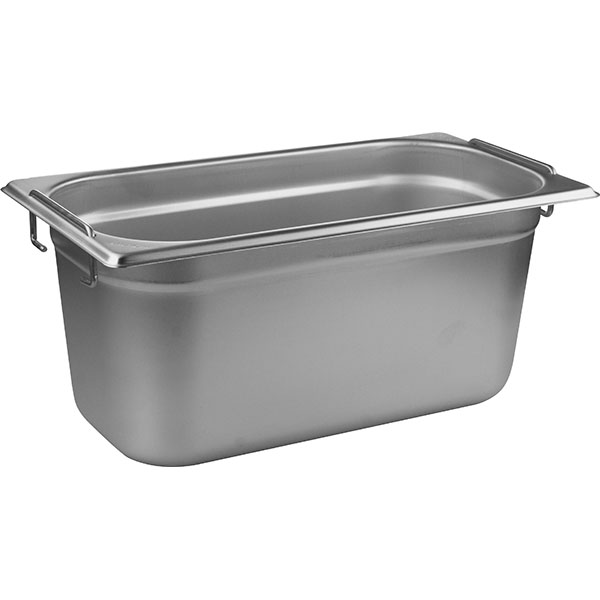 Гастроемкость GN 1/3 с ручками;сталь нерж.;5,1л;,H=15,L=32,5,B=17,6см;металлич.