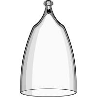 Крышка для блюда для десертов и закусок;стекло;D=83,H=150мм;прозр.