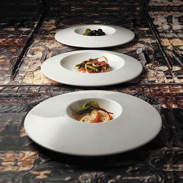 Блюдо «Флоат Вайт»;фарфор;445мл;D=305,H=35мм;белый