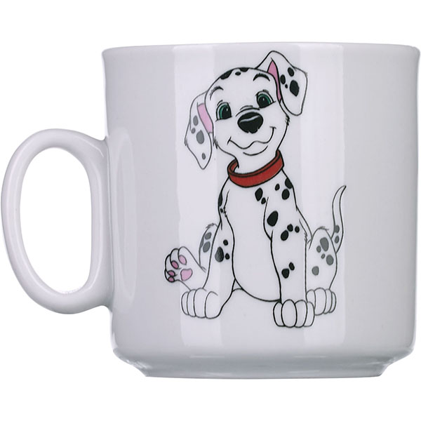 Кружка «Далматинцы»;фарфор;200мл;D=73,H=74мм;белый