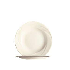 Тарелка «Кипр»;стекло;D=15,5см;слон.кость