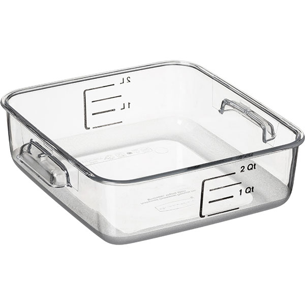 Контейнер для продуктов градуированный;пластик;1,9л;,H=7,L=21/22,B=21см;прозр.