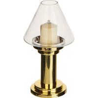 Светильник «Делия»;сталь,стекло;D=12,4,H=24,6см;золотой,прозр.