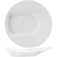 Блюдце «Максим»;фарфор;D=150,H=25мм;белый