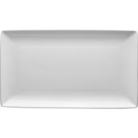 Блюдо «Тэйст» прямоугольное;фарфор;,H=2,L=33,B=19см;белый