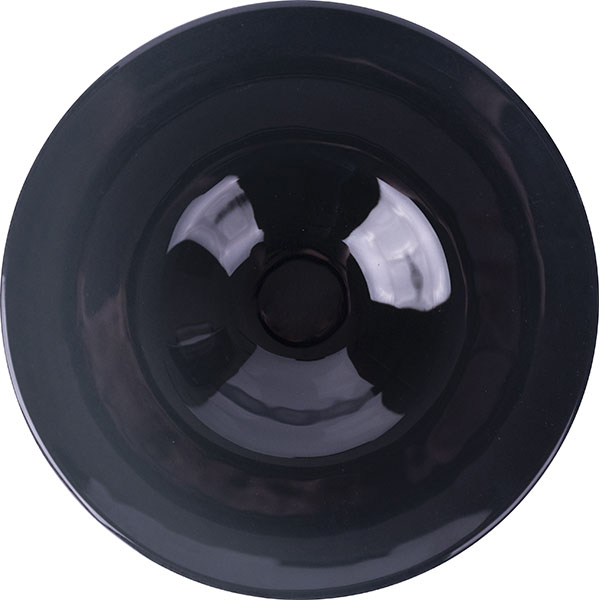 Тарелка для пасты;стекло;D=29см;серый