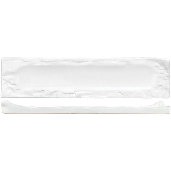 Блюдо для подачи;керамика;,L=345,B=80мм;белый