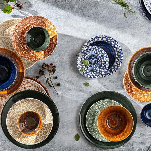 Тарелка «Инк» мелкая;фарфор;D=25,H=2см;бежев.,белый