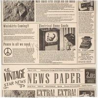 Бумага для подачи «Газета»[1000шт];,L=30,5,B=30,5см;бежев.