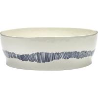 Салатник «Фист»;керамика;D=285,H=95мм;белый,синий