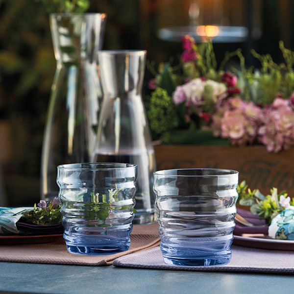 Олд фэшн «Рифлесси»;стекло;300мл;D=82,H=88мм;синий Олд фэшн «Рифлесси»;стекло;300мл;D=82,H=88мм;синий