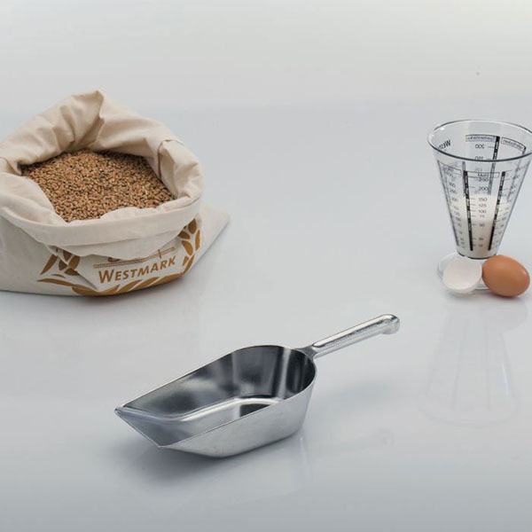 Совок для муки «Хигиа»;алюмин.;0,65л;,L=31,B=10,8см;серебрист.