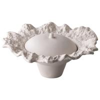 Салатник «Ро Дизайн Бай Эрбиси» с крышкой;керамика;300мл;D=22,H=9см;белый,матовый