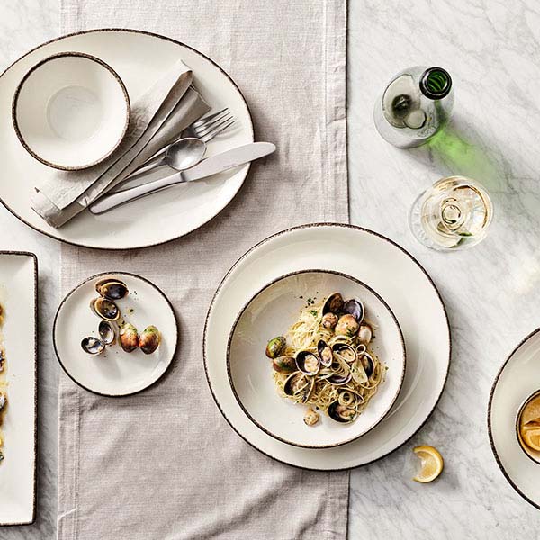 Тарелка «Чакоул Дэппл» мелкая;фарфор,фарфор;D=28,H=2см;белый,черный