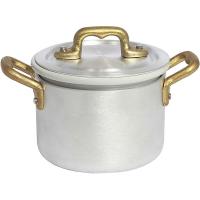 Кастрюля с крышкой «Тавола Ле Пиколе Бронз Эйдж»;алюмин.,керамика;D=10см;металлич.