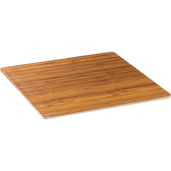 Блюдо сервировочное «Бамвоо»;пластик;,H=15,L=254,B=254мм;св.корич.