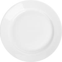 Тарелка мелкая с ровным краем;фарфор;D=200,H=27мм;белый