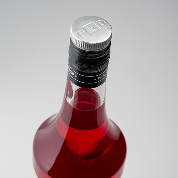 Сироп «Баббл Гам» Pinch&Drop;стекло;1л;D=85,H=330мм;красный