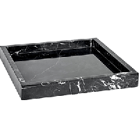 Блюдо для подачи;мрамор;,L=40,B=40см;черный,глянц.