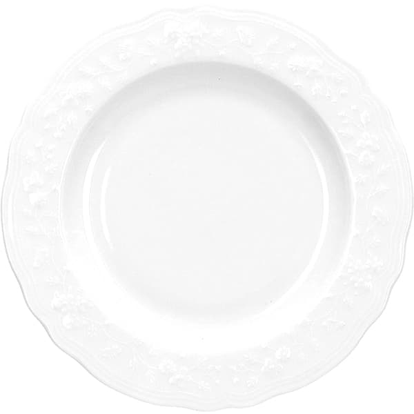 Тарелка «Флер Бьянко» десертная;фарфор;D=22см;белый