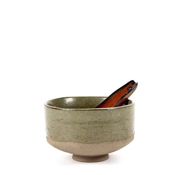 Салатник «Мерси» №1;керамика;D=9см;зелен.