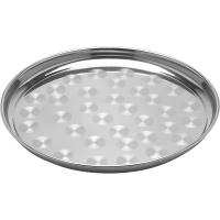 Поднос круглый;сталь нерж.;D=40см;серебрист.