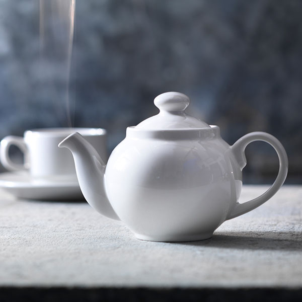 Чайник заварочный «Симплисити»;фарфор;425мл;D=73,H=113,L=198мм;белый