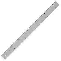 Линейка кондитерская;пластик;,H=1,L=640,B=20мм;белый