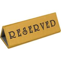 Подставка «Резерв»;кожезам.;,H=45,L=165/50,B=50мм;золотой