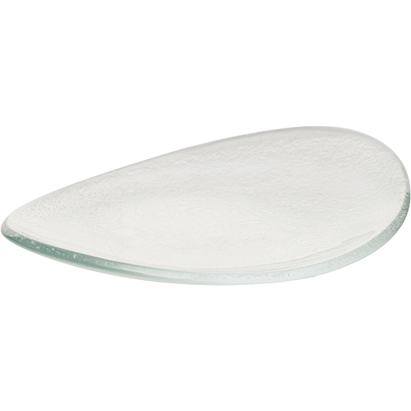 Блюдо «Элла» овальное;стекло;,L=20,B=14см;прозр.