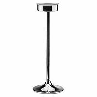 Подставка напольная для ведра «Екселлент»;сталь нерж.;D=24,5/15,H=68,B=17см;металлич.