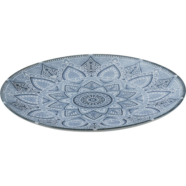 Тарелка «Вавилон»;фарфор;D=20,H=2см;голуб.,тем.син.