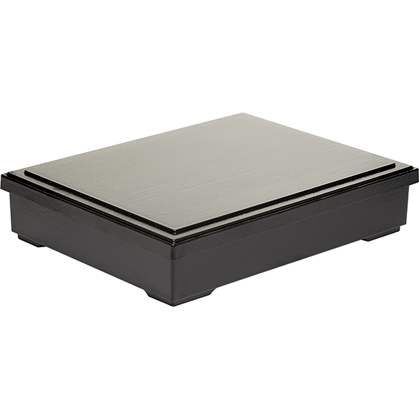 Бокс для бенто;пластик;,H=55,L=260,B=205мм;черный