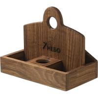 Салфетница «7 небо»;дуб;,L=17,B=11см;коричнев.