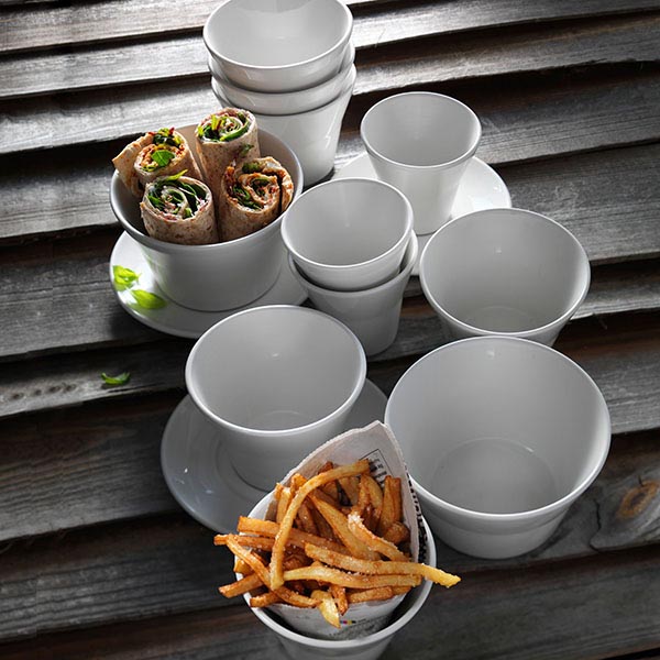 Салатник «Лив»;фарфор;200мл;D=9,H=8см;белый